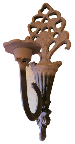 Wand kerzen 1er leuchter eisen - 1er,