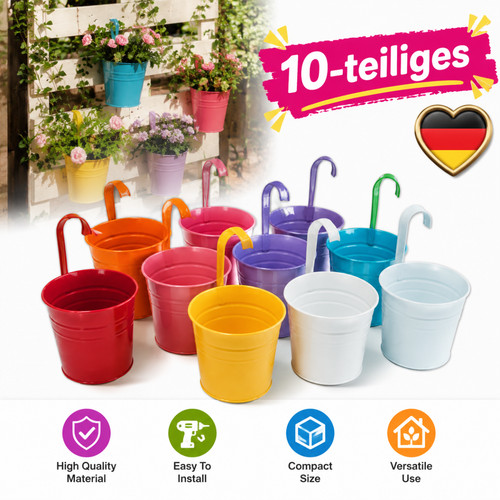 10x hängetopf blumentopf - 10x,